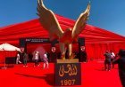 شاهد..تجهيزات وضع حجر الأساس لفرع النادي الأهلي بالمنصورة الجديدة